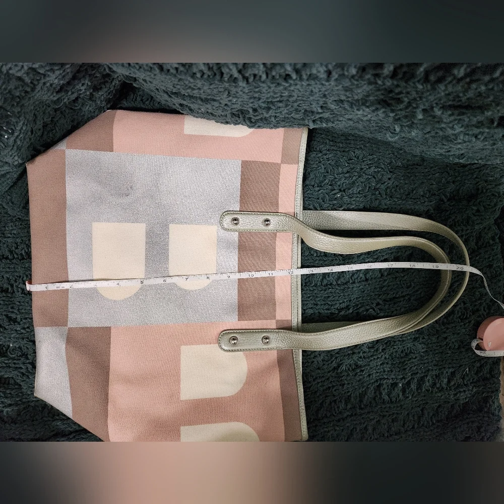 Sold Elsewhere- Bally Canvas Tote With Leather Trim - Picture 15 of 16